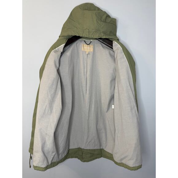 Banana Republic Women's Utility Safari Military Anorak Jacket Hooded Sz L Green - Picture 12 of 12